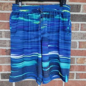 Nike Men's Performance Mesh-Lined Swim Shorts Pockets, Zippered Rear Pocket M